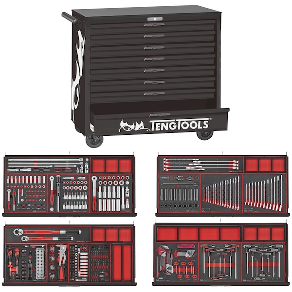 637 Piece 'Limited Edition' Black Roller Cabinet Workstation Tool Kit -